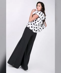 Social Butterfly Collection White Black Polka Dot Cascading Back Jacket 23 Social Butterfly Collection White Black Polka Dot Cascading Back Jacket