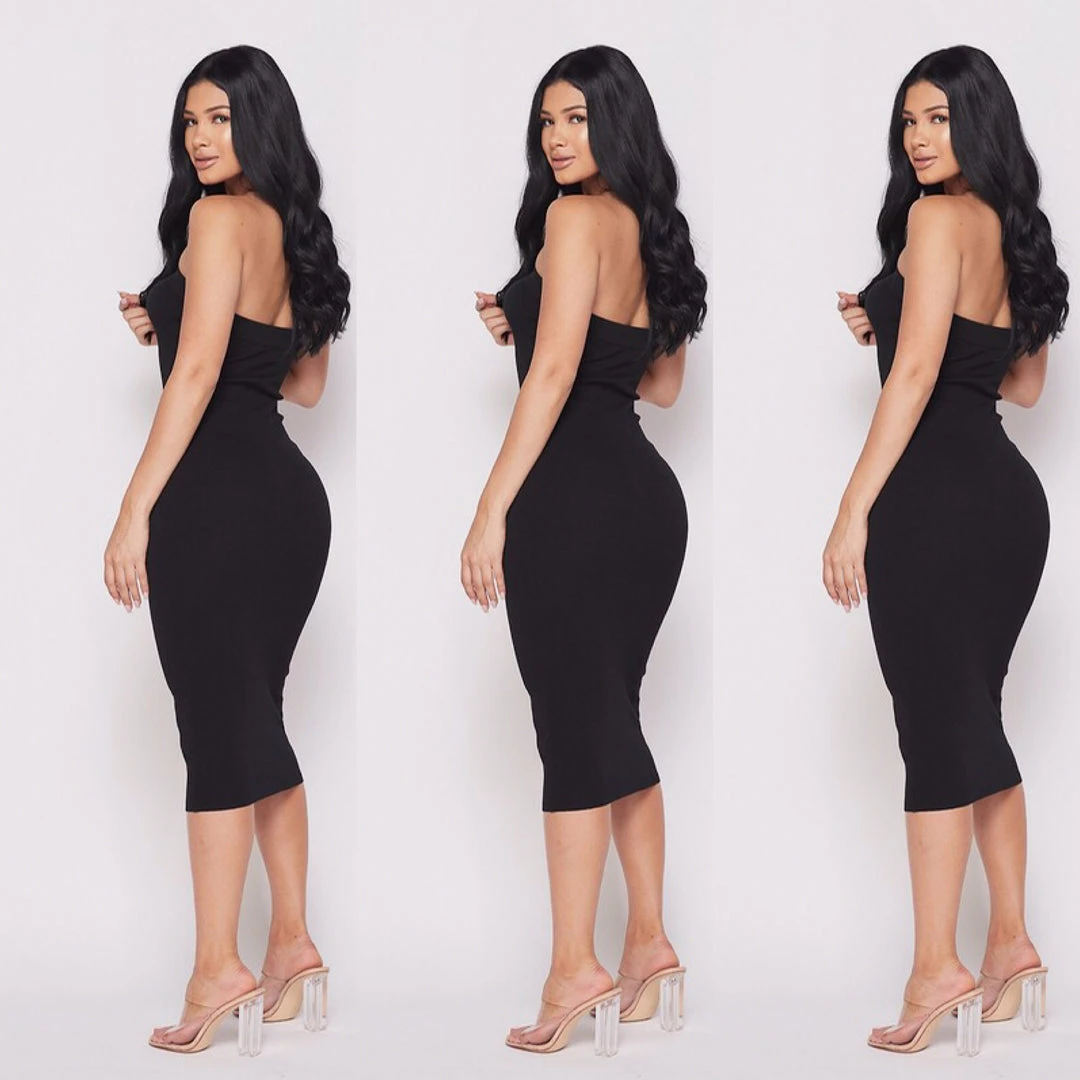 Social Butterfly Collection New Arrivals Plus Size Black Strapless Tube Top Dress 11 Social Butterfly Collection New Arrivals Plus Size Black Strapless Tube Top Dress