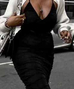 Social Butterfly Collection Accessories Turtleneck Sweater Scarf With Sleeves