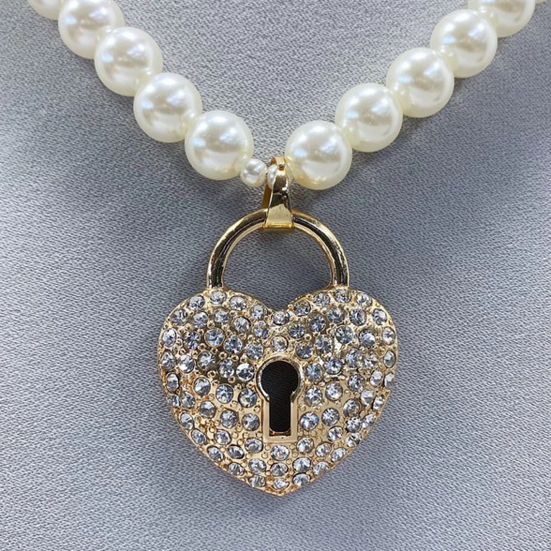 Social Butterfly Collection Pearl Lock Heart Necklace New Arrivals 8 Social Butterfly Collection Pearl Lock Heart Necklace New Arrivals