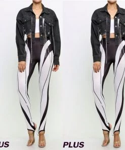 Social Butterfly Collection Black Cropped Jacket Silver Chain Details