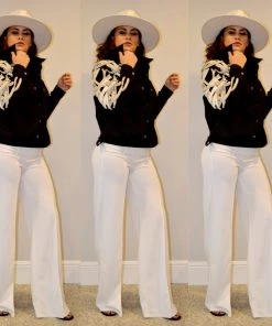 Social Butterfly Collection Detailed Black Jacket With Lace Up Drawstrings