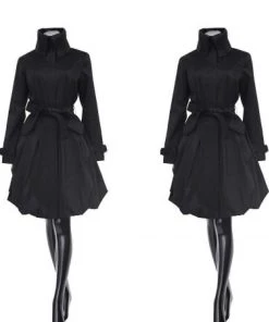 Social Butterfly Collection Beautiful Black Modern Day Coat Dress Dresses