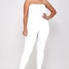 Social Butterfly Collection Plus Size White Strapless Jumpsuit 1 Social Butterfly Collection Plus Size White Strapless Jumpsuit
