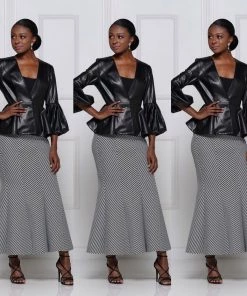 Social Butterfly Collection Black Puffy Sleeve Faux Leather Jacket Sale 34 Social Butterfly Collection Black Puffy Sleeve Faux Leather Jacket Sale