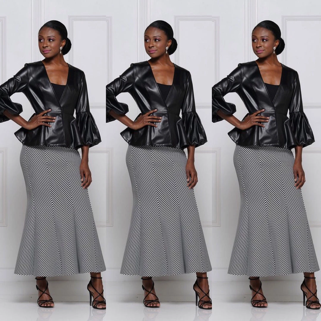 Social Butterfly Collection Black Puffy Sleeve Faux Leather Jacket Sale 7 Social Butterfly Collection Black Puffy Sleeve Faux Leather Jacket Sale