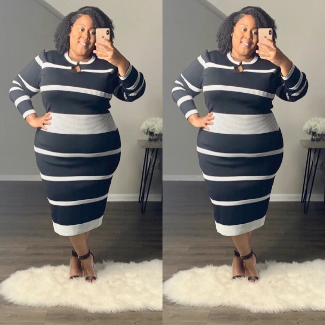 Social Butterfly Collection Jersey Knit Navy Blue White Midi Dress 4 Social Butterfly Collection Jersey Knit Navy Blue White Midi Dress