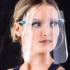 Social Butterfly Collection Clear Full Face Plastic Face Shield