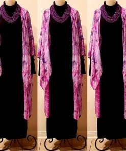 Social Butterfly Collection Purple Multi Strand Bead Necklace Sale