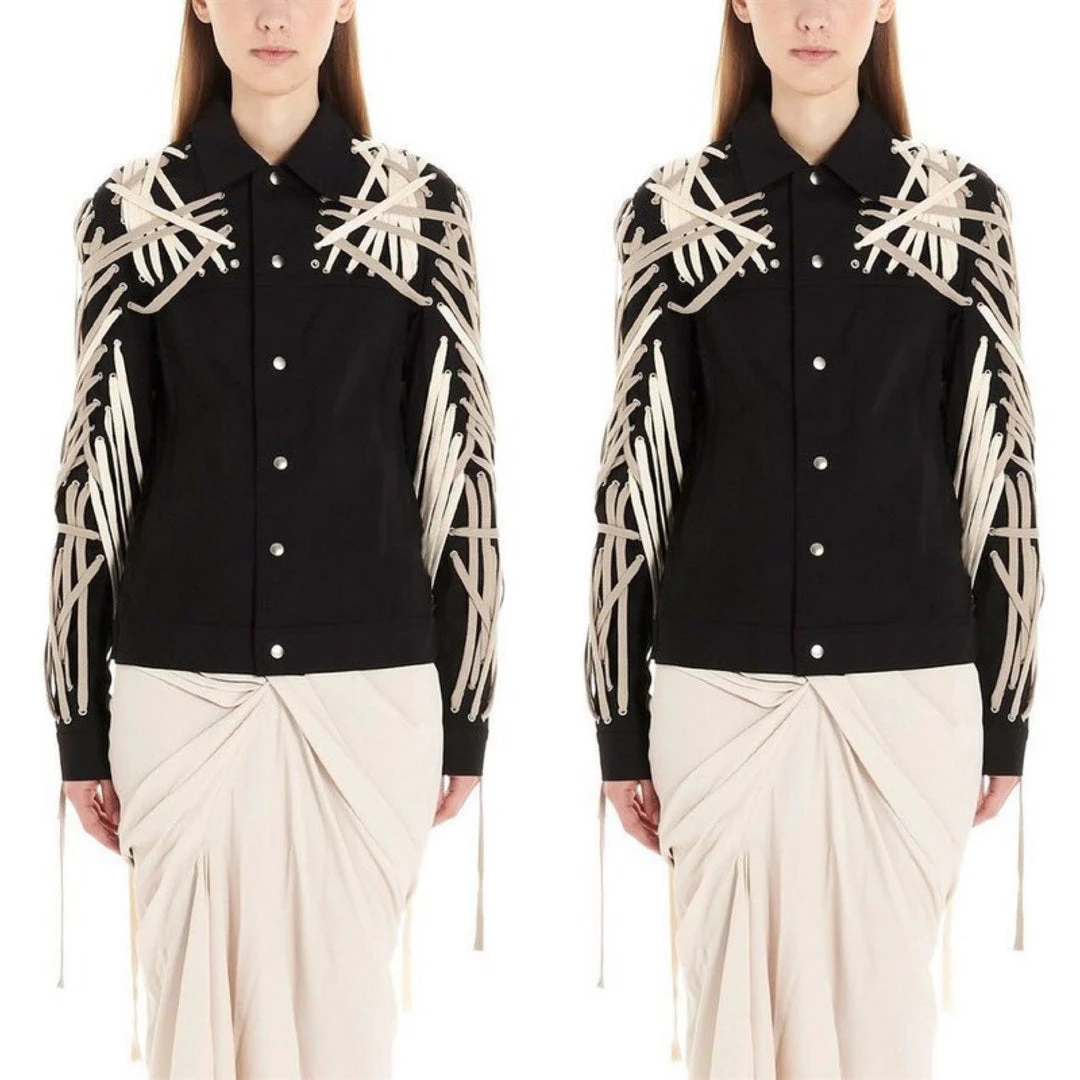 Social Butterfly Collection Sale Black Jacket With Lace Up Drawstring Detailing 6 Social Butterfly Collection Sale Black Jacket With Lace Up Drawstring Detailing