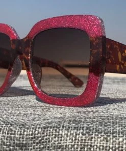 Social Butterfly Collection Square Oversized Multi Color Sunglasses New Arrivals
