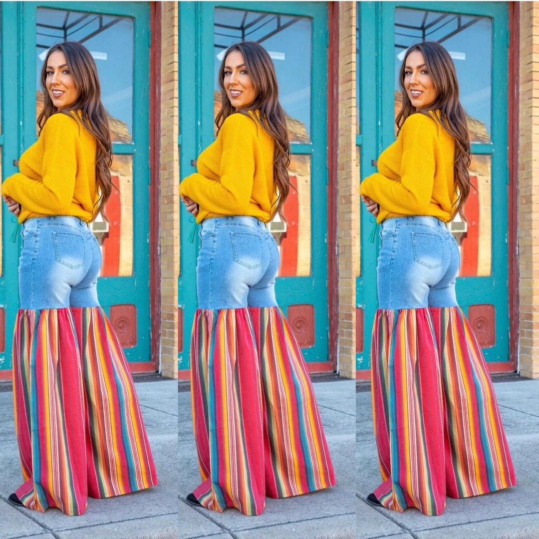 Social Butterfly Collection Distressed Light Denim Red Multi Color Palazzo Wide Leg Jeans New Arrivals 16 Social Butterfly Collection Distressed Light Denim Red Multi Color Palazzo Wide Leg Jeans New Arrivals