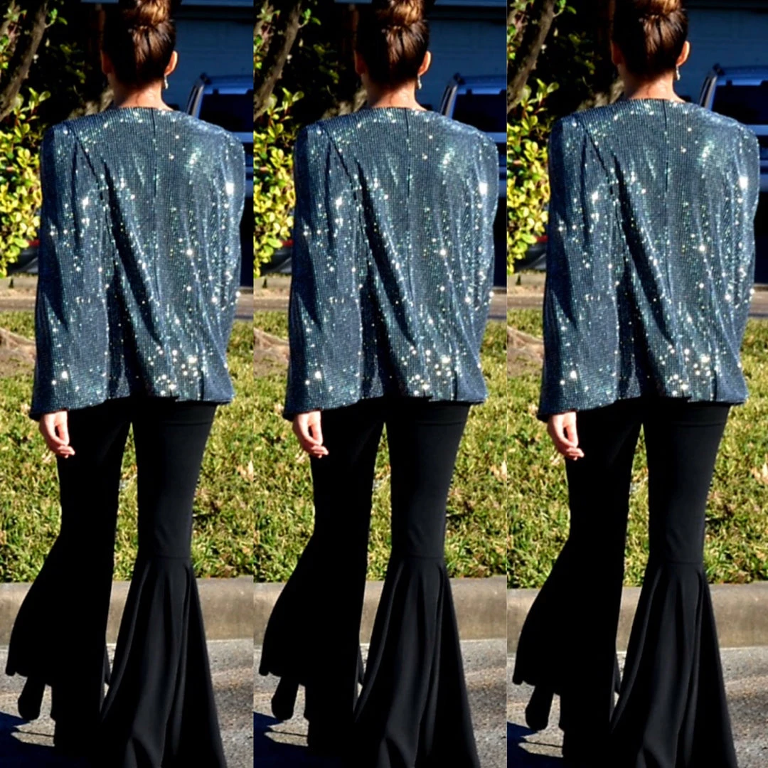 Social Butterfly Collection New Arrivals Silver Grey Open Front Cape Jacket 10 Social Butterfly Collection New Arrivals Silver Grey Open Front Cape Jacket