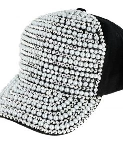 Social Butterfly Collection New Arrivals Black Bling Fashion Cap