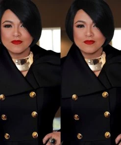 Social Butterfly Collection Beautiful Black Long Duster Coat Dress New Arrivals