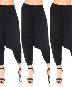 Social Butterfly Collection New Arrivals Black Harem Pants