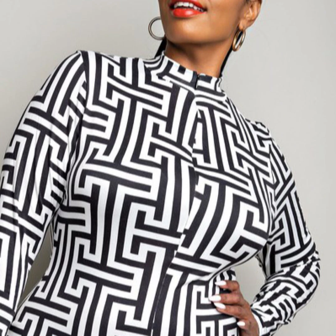 Social Butterfly Collection New Arrivals Black White Abstract Print Mid Length Dress 12 Social Butterfly Collection New Arrivals Black White Abstract Print Mid Length Dress