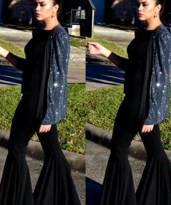 Social Butterfly Collection New Arrivals Silver Grey Open Front Cape Jacket 62 Social Butterfly Collection New Arrivals Silver Grey Open Front Cape Jacket