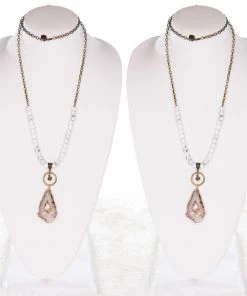 Social Butterfly Collection Bead Stone Long Pendant Necklace 14 Social Butterfly Collection Bead Stone Long Pendant Necklace