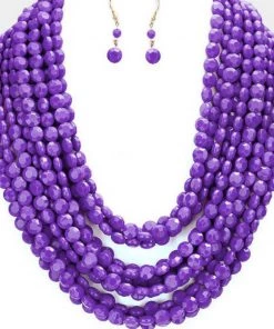Social Butterfly Collection Purple Multi Strand Bead Necklace Sale 13 Social Butterfly Collection Purple Multi Strand Bead Necklace Sale