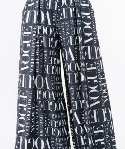 Social Butterfly Collection Black White Vogue Print Palazzo Pants New Arrivals