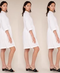 Social Butterfly Collection Sale Off White Gauzy Baby Doll Dress