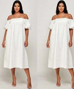 Social Butterfly Collection New Arrivals Textured Cold Shoulder Off White Dress 15 Social Butterfly Collection New Arrivals Textured Cold Shoulder Off White Dress