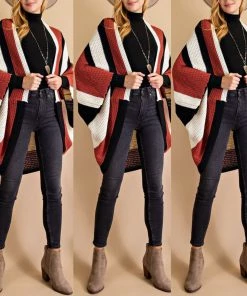 Social Butterfly Collection Bold Multi Color Loose Fit Cardigan Sale