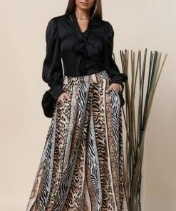 Social Butterfly Collection Black Necktie Blouse 15 Social Butterfly Collection Black Necktie Blouse