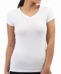 Social Butterfly Collection Plus Size V-Neck Cotton T-Shirt