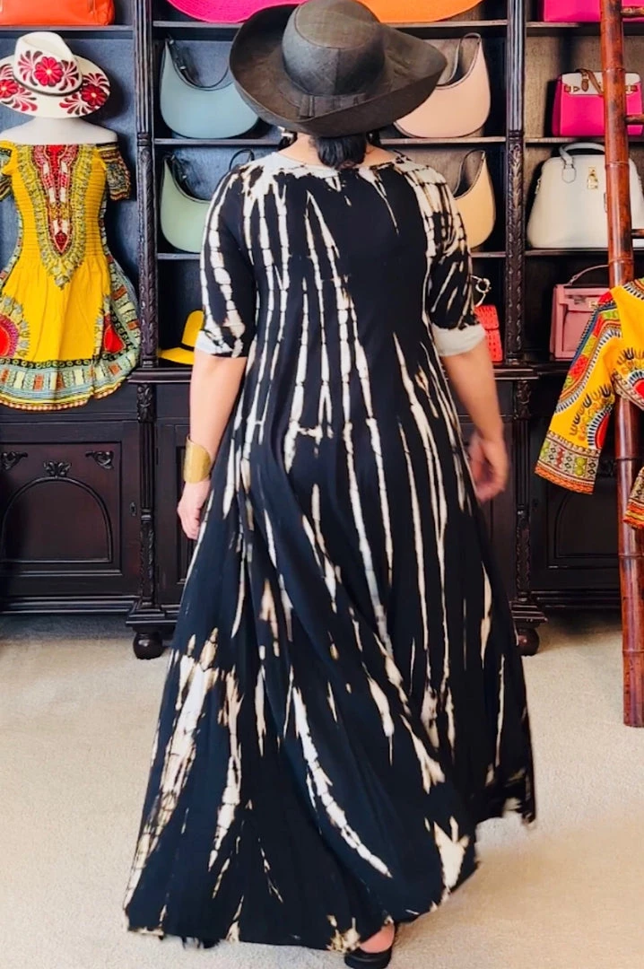 Social Butterfly Collection New Arrivals Black Taupe Tie Dye Handkerchief Dress 8 Social Butterfly Collection New Arrivals Black Taupe Tie Dye Handkerchief Dress