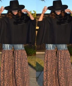 Social Butterfly Collection Black Faux Fur Fringe Detail Sweater Top Sale