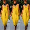 Social Butterfly Collection New Arrivals Yellow Scoop Neck Harem Jumpsuit
