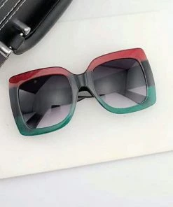 Social Butterfly Collection Square Oversized Multi Color Sunglasses New Arrivals