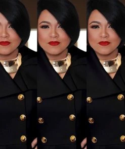 Social Butterfly Collection Beautiful Black Long Duster Coat Dress New Arrivals