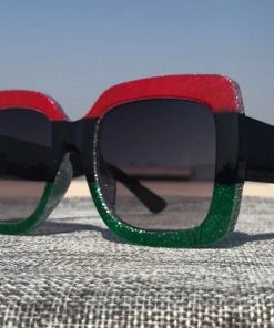 Social Butterfly Collection Square Oversized Multi Color Sunglasses New Arrivals