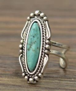 Social Butterfly Collection New Arrivals Natural Turquoise Stone Ring
