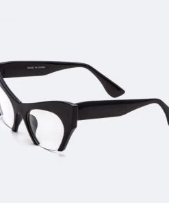 Social Butterfly Collection Cat Eye Semi Rimless Glasses