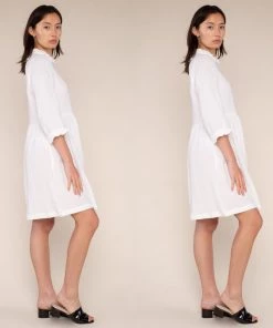 Social Butterfly Collection Sale Off White Gauzy Baby Doll Dress