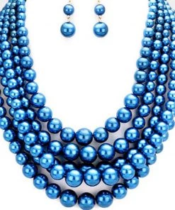 Social Butterfly Collection Five Strand Pearl Necklace Available Several Colors New Arrivals