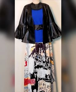 Social Butterfly Collection Black Puffy Sleeve Faux Leather Jacket Sale 49 Social Butterfly Collection Black Puffy Sleeve Faux Leather Jacket Sale