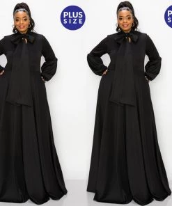 Social Butterfly Collection Black Necktie Maxi Dress New Arrivals