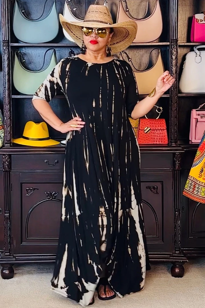 Social Butterfly Collection New Arrivals Black Taupe Tie Dye Handkerchief Dress 21 Social Butterfly Collection New Arrivals Black Taupe Tie Dye Handkerchief Dress