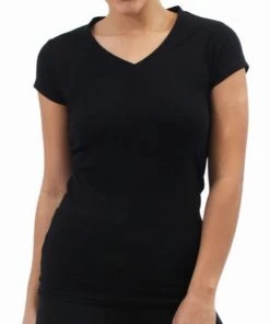 Social Butterfly Collection Plus Size V-Neck Cotton T-Shirt