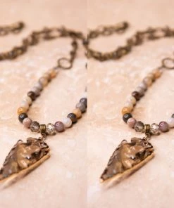 Social Butterfly Collection Bead Arrowhead Pendant Necklace