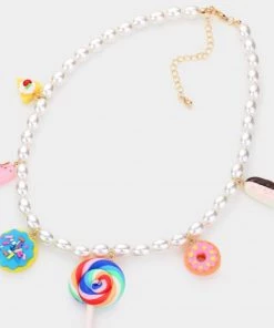Social Butterfly Collection Sale Candy Fruit Pearl Necklace