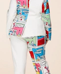 Social Butterfly Collection New Arrivals Color Block Plus Size Two Piece Pant Suit