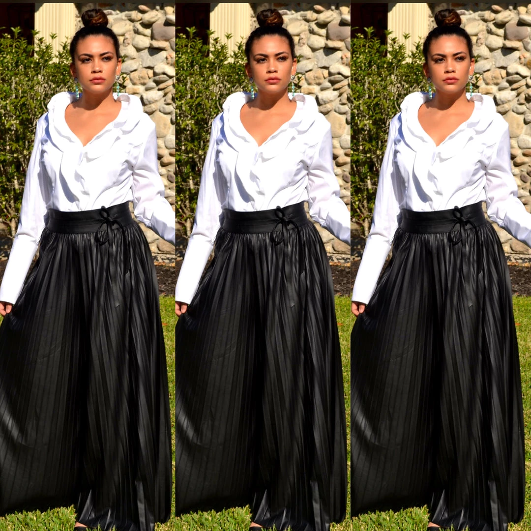 Social Butterfly Collection White Ruffle Neckline Top 4 Social Butterfly Collection White Ruffle Neckline Top