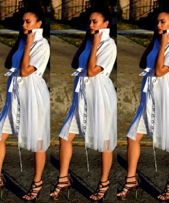 Social Butterfly Collection White Or Black Button Down Grommet Detail Top