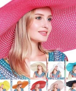 Social Butterfly Collection New Arrivals Oversized Beach Resort Wide Brim Hat